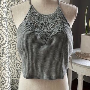 NWT crop halter top